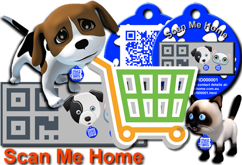 Scan Me Home Pet ID Tags Banner Image
